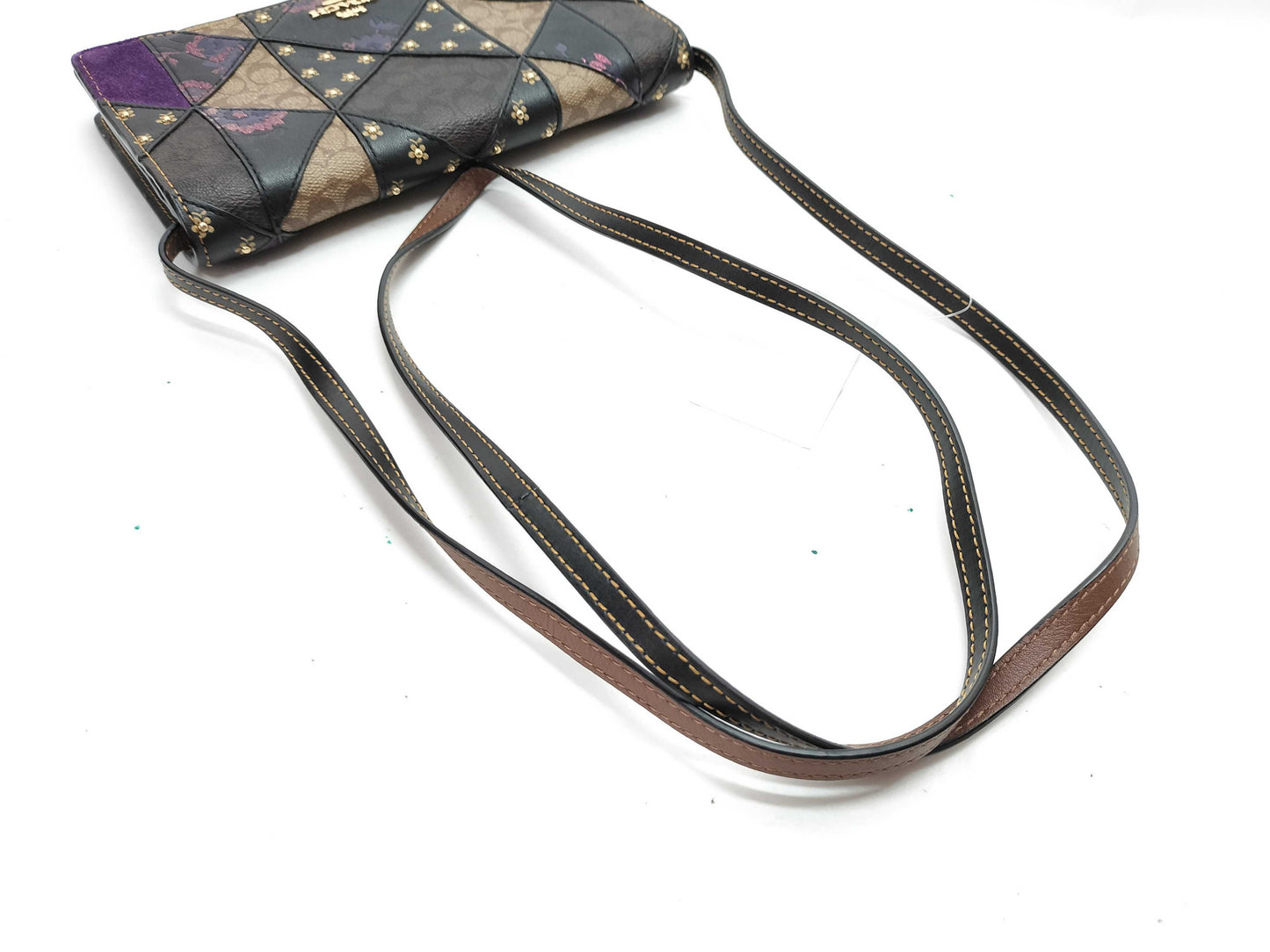 COACH Signature Shoulder Wallet Leather Shoulder Bag