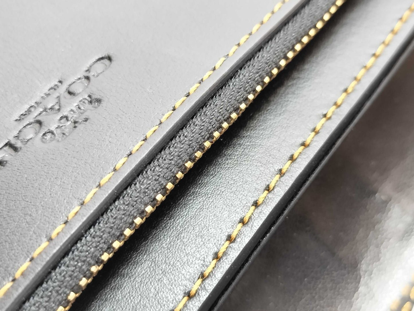 COACH Signature Shoulder Wallet Leather Shoulder Bag