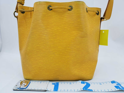 LOUIS VUITTON Epi Petit Noe Yellow Handbag