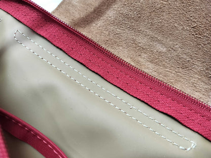 LONG CHAMP Pliage M Red Tote Bag