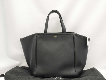 CELINE Small Fold Cabas 2-way Black Handbag