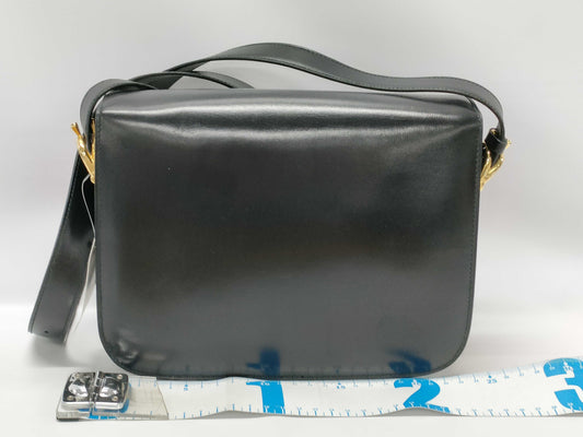 CELINE Carriage Hardware Leather Shoulder Bag