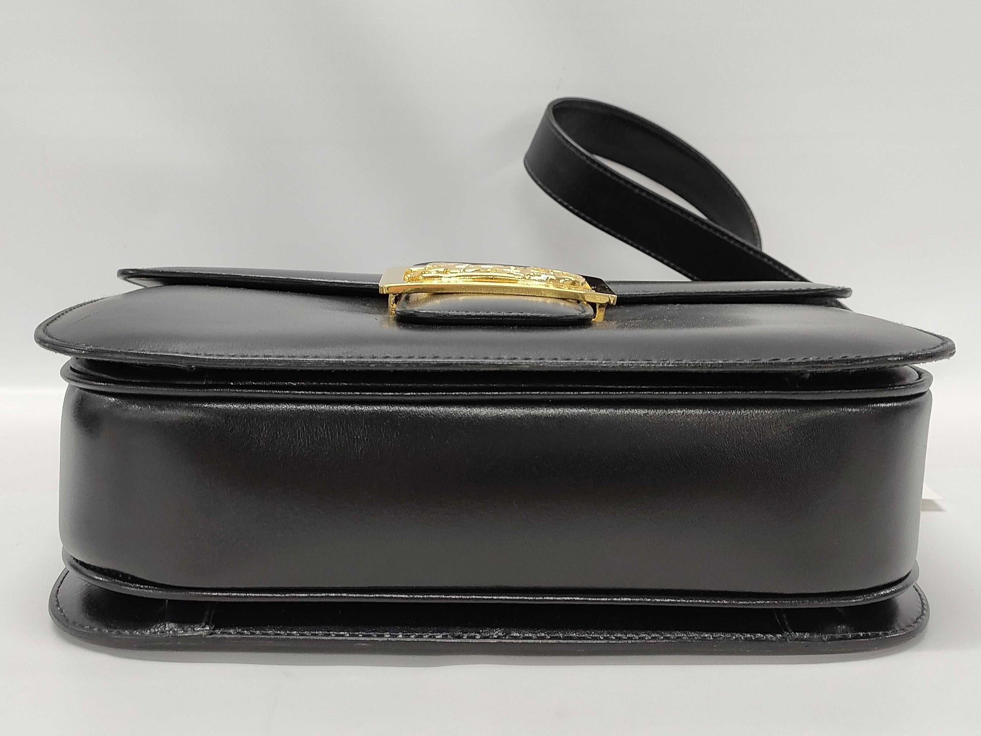 CELINE Carriage Hardware Leather Shoulder Bag