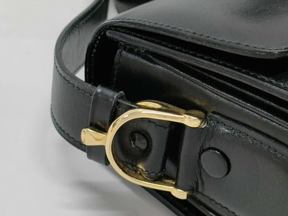 CELINE Carriage Hardware Leather Shoulder Bag