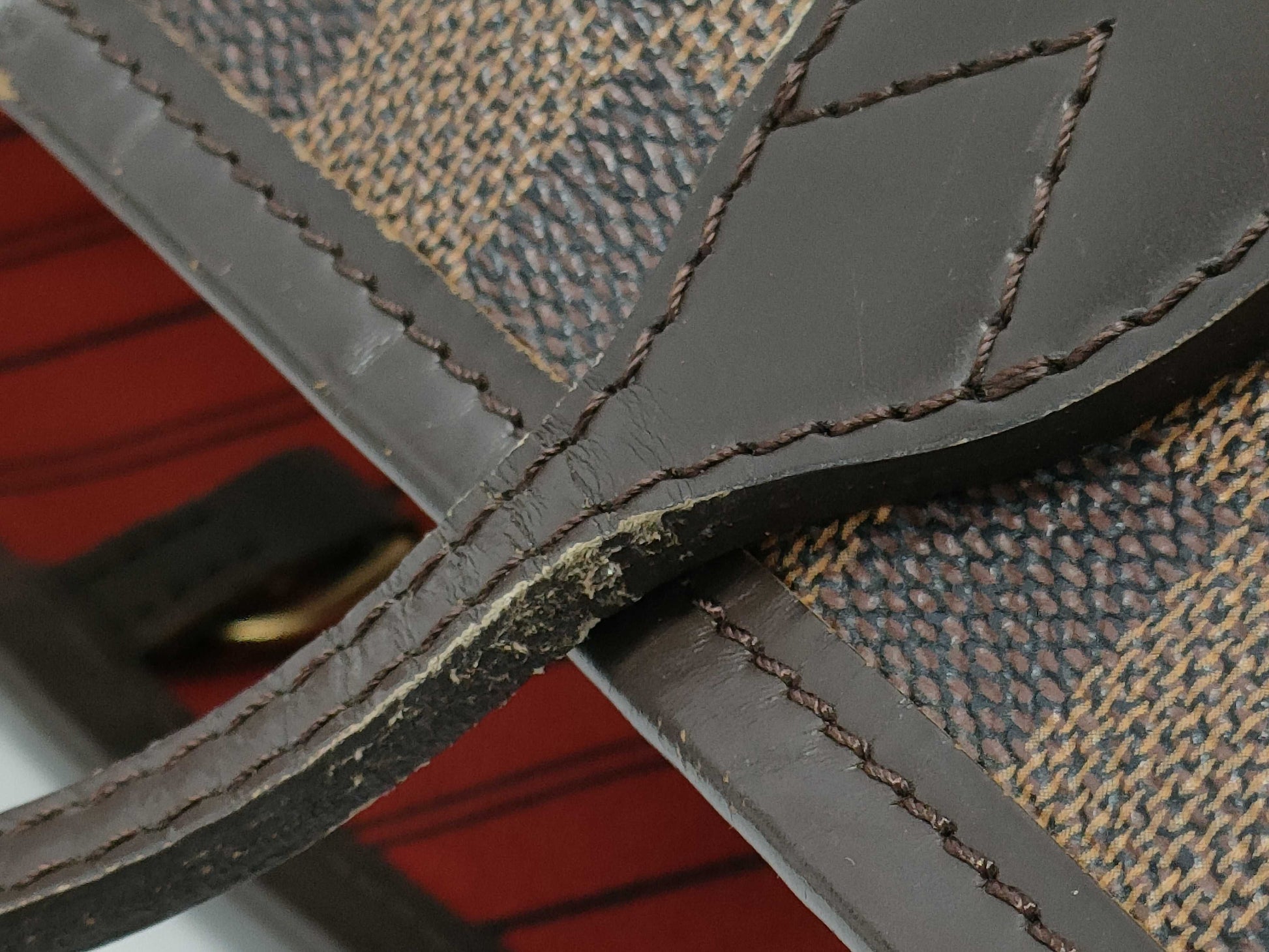 LOUIS VUITTON Damier N41358 Neverfull MM Tote Bag