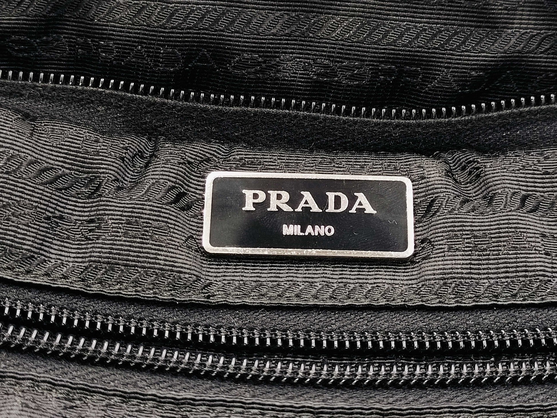 PRADA nylon briefcase Boston bag