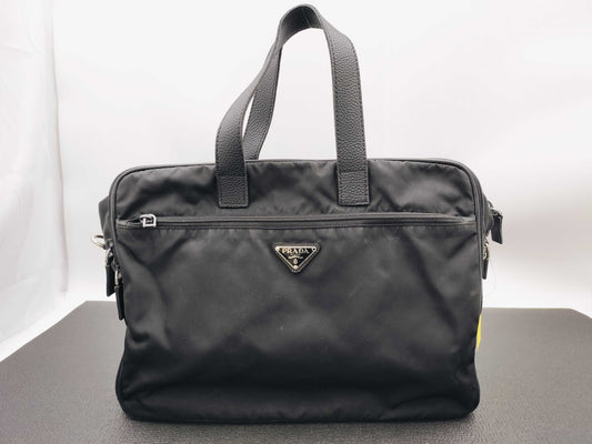 PRADA nylon briefcase Boston bag