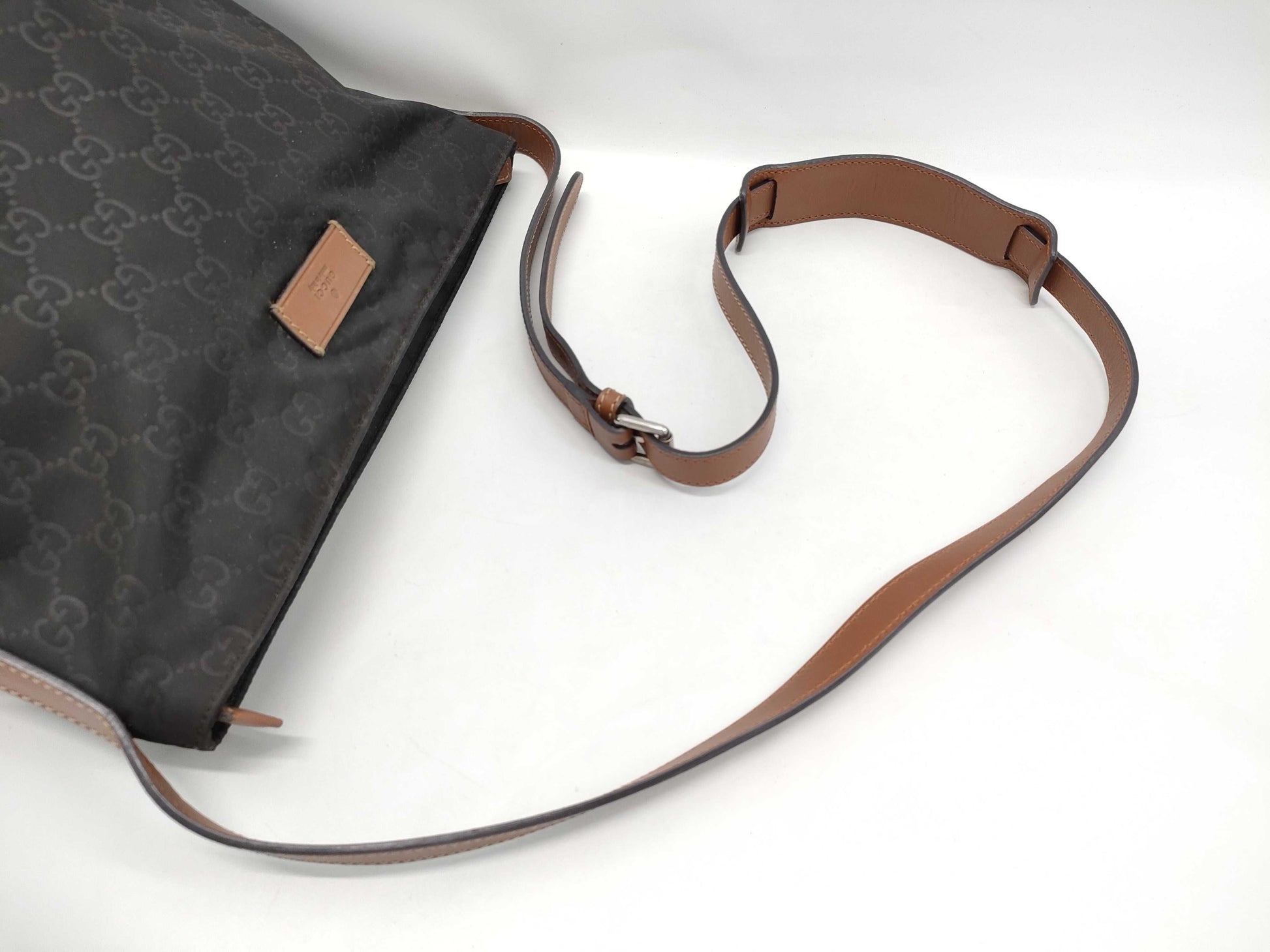 GUCCI 314529 204046 GG Nylon Shoulder Bag