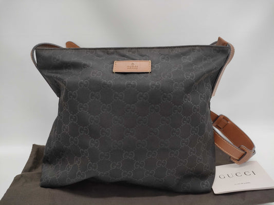 GUCCI 314529 204046 GG Nylon Shoulder Bag