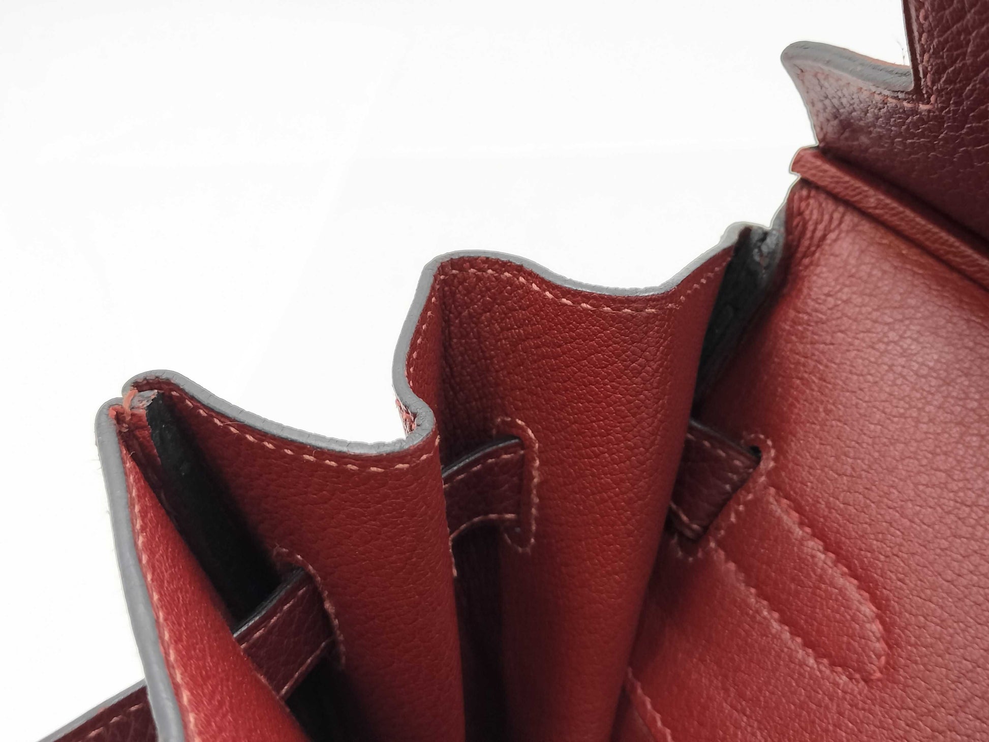 HERMES Birkin 35 Togo Rouge Ash Gold Hardware H Bag