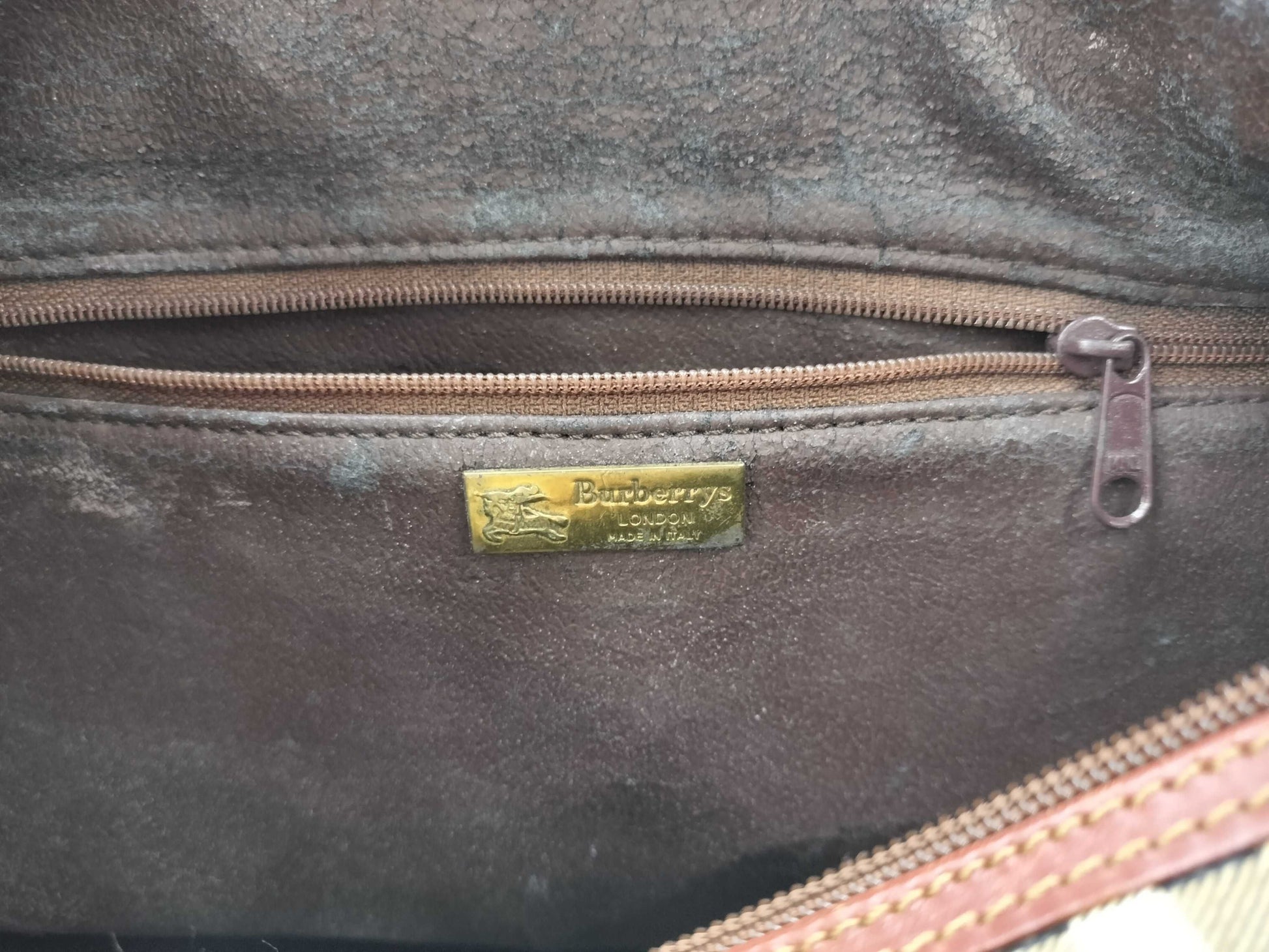 BURBERRY Nova Check PVC Handbag Mini Boston Bag