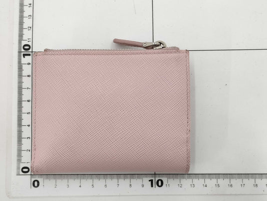 PRADA Saffiano Compact Wallet, Bi-fold Wallet, Pink