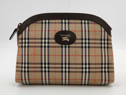 BURBERRY Check Pouch with Tag