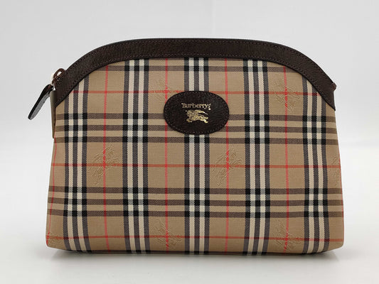 BURBERRY Check Pouch with Tag