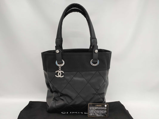 CHANEL 17882982 Paris-Biarritz Tote PM with Silver Hardware