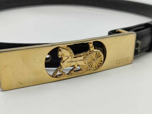 CELINE Carriage Hardware/Triomph 3-Piece Belt