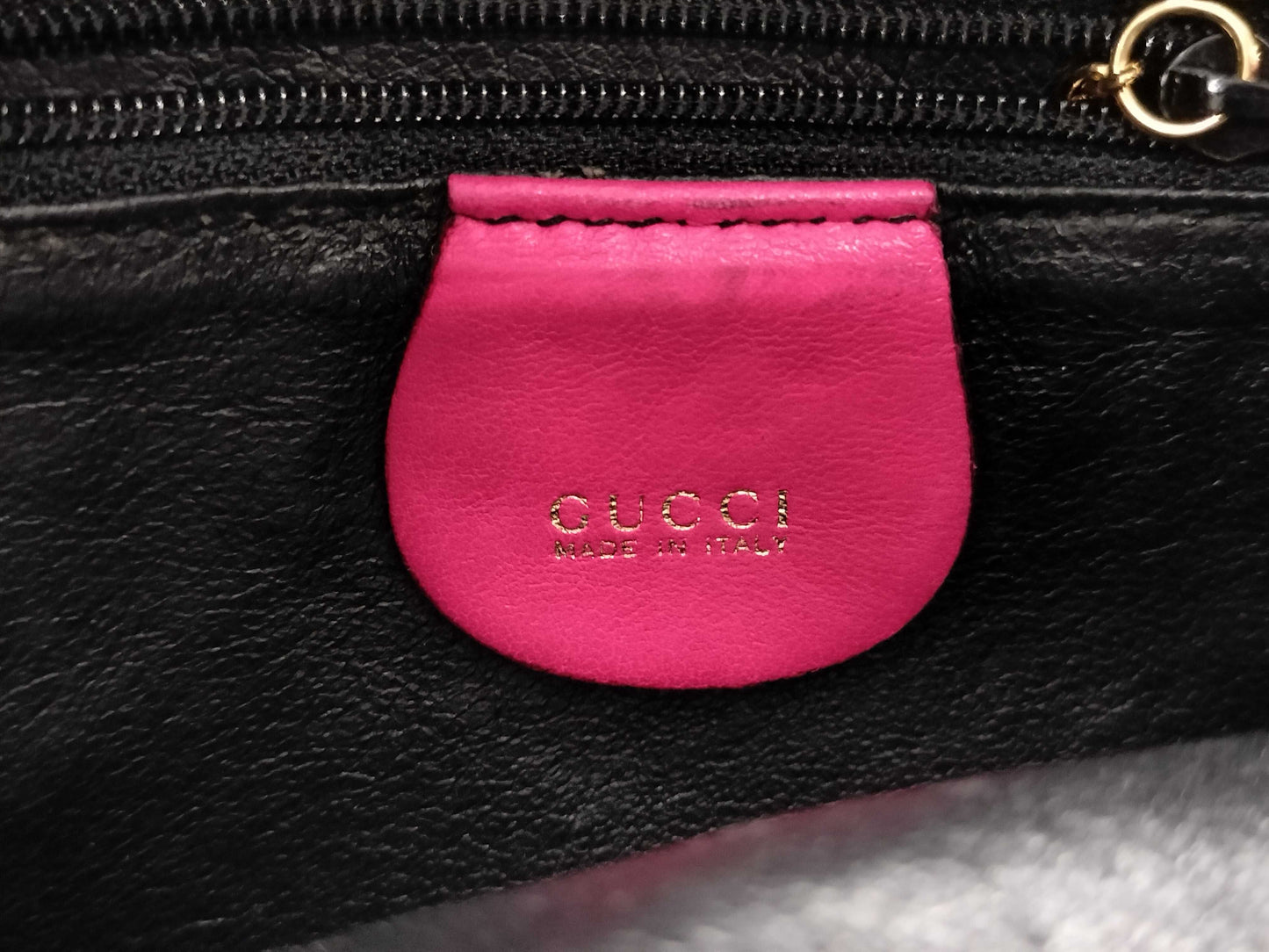 GUCCI 007-3444-0221 Suede Shoulder Bag Pink