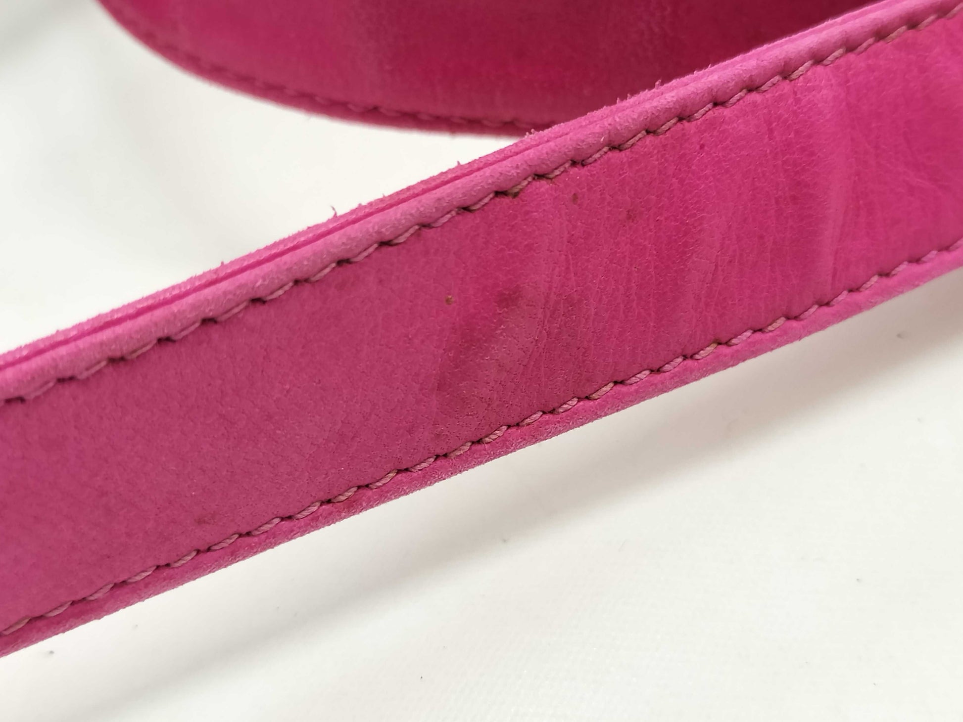 GUCCI 007-3444-0221 Suede Shoulder Bag Pink
