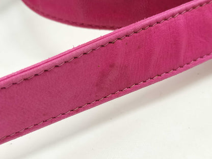 GUCCI 007-3444-0221 Suede Shoulder Bag Pink