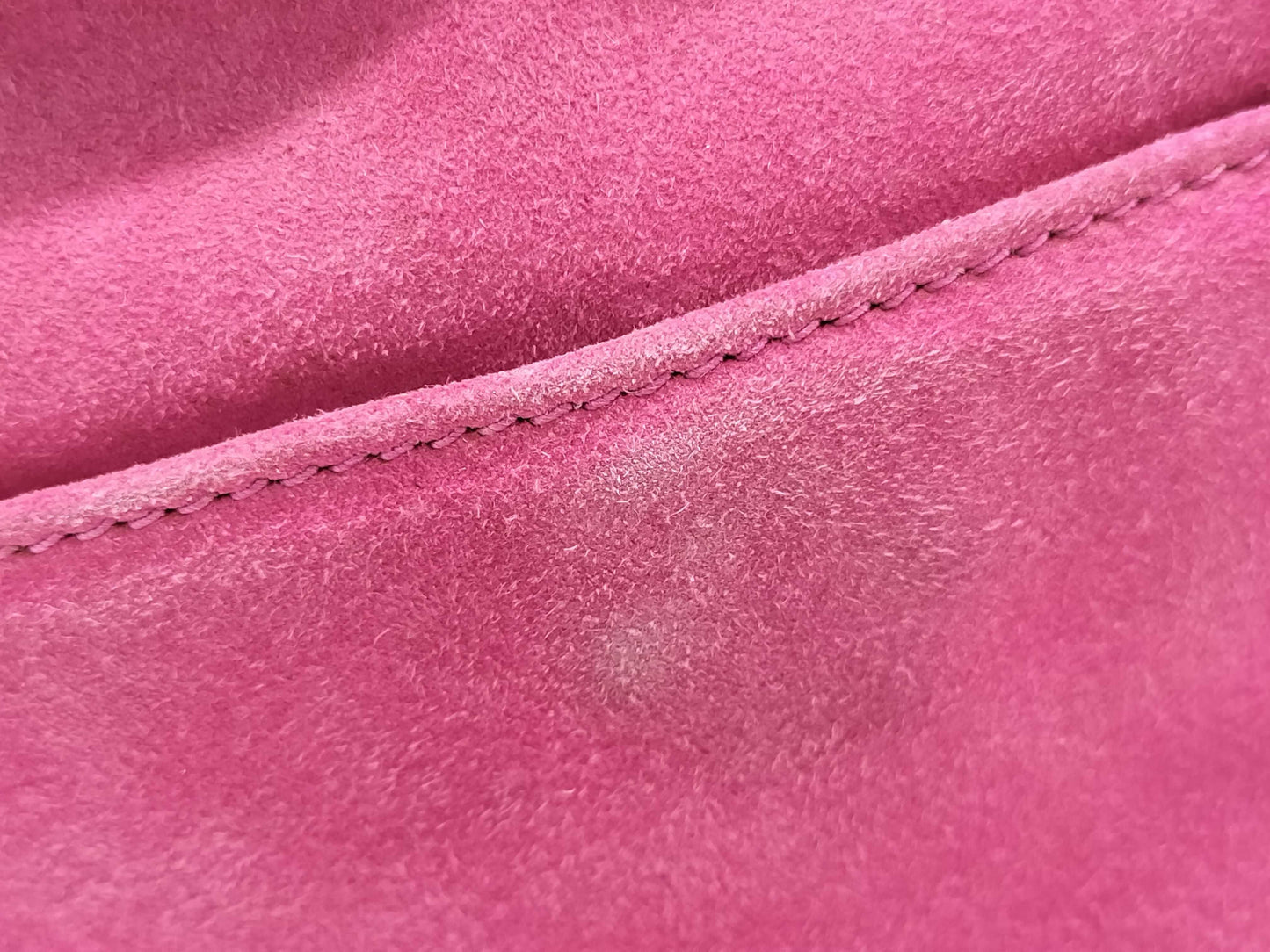 GUCCI 007-3444-0221 Suede Shoulder Bag Pink