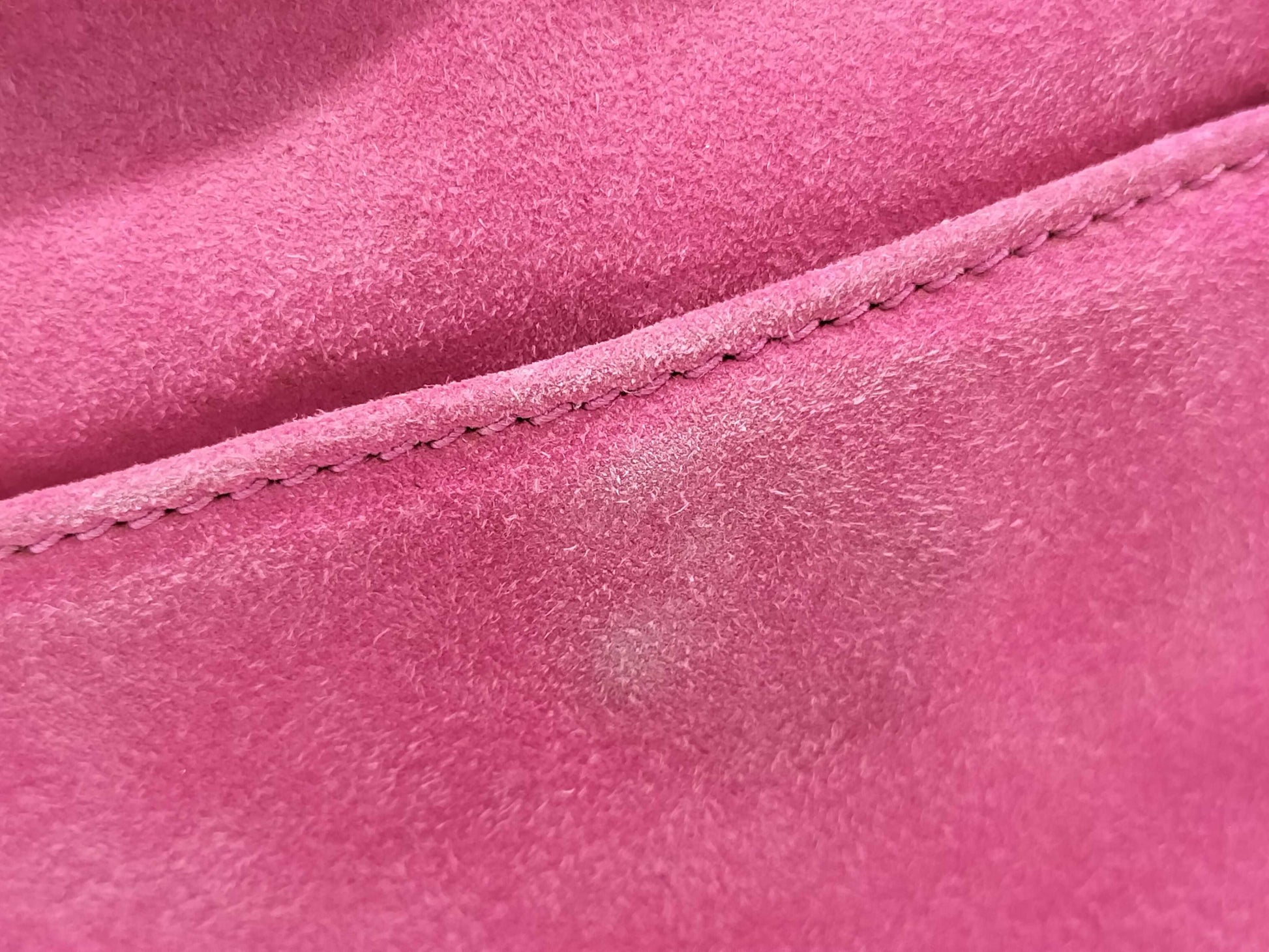 GUCCI 007-3444-0221 Suede Shoulder Bag Pink