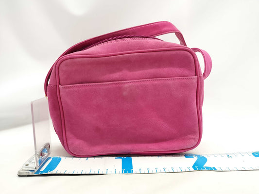 GUCCI 007-3444-0221 Suede Shoulder Bag Pink