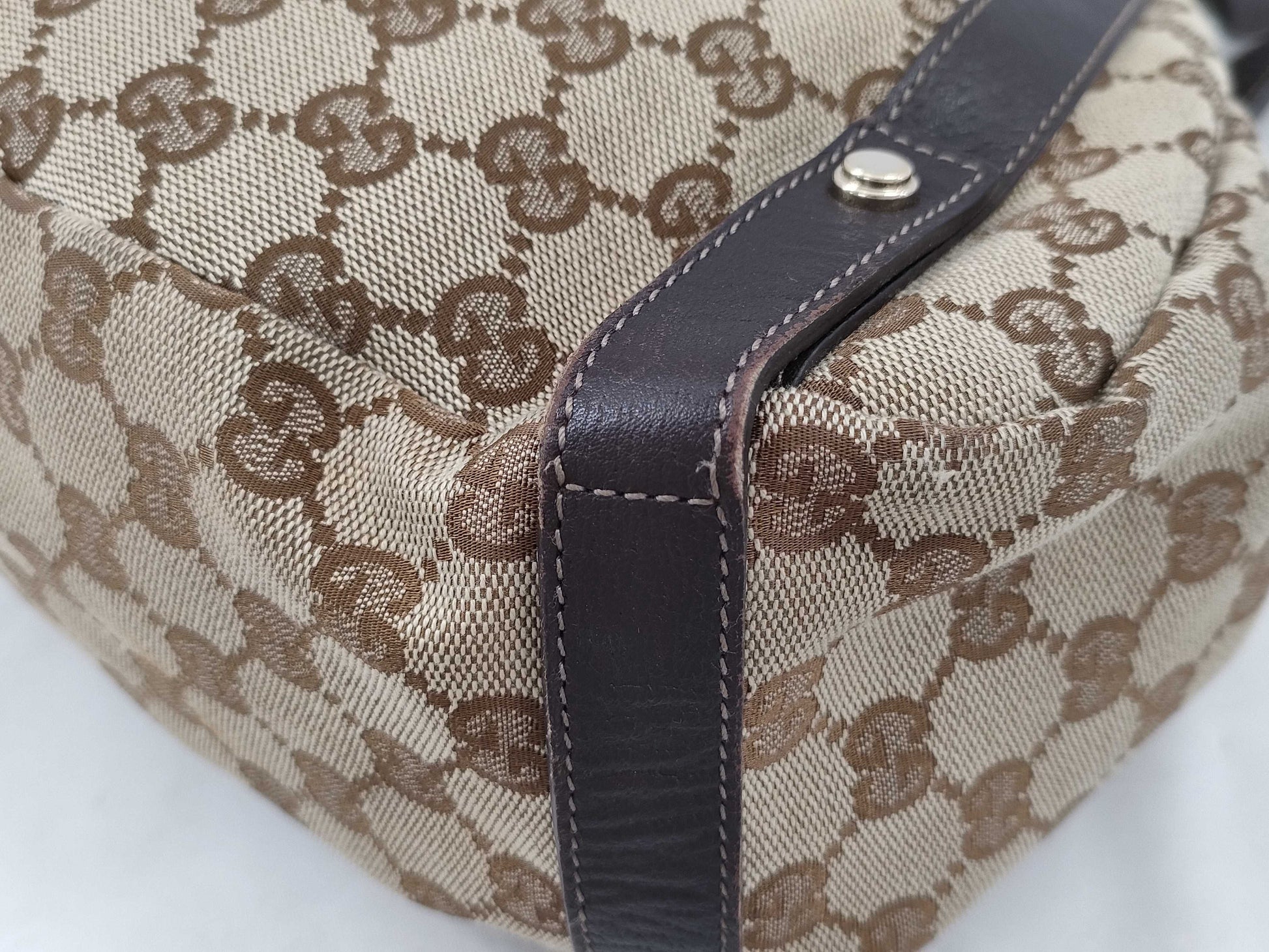 GUCCI GG Canvas Handbag 130736 Handbag
