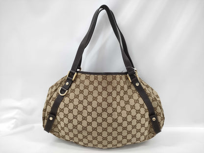 GUCCI GG Canvas Handbag 130736 Handbag