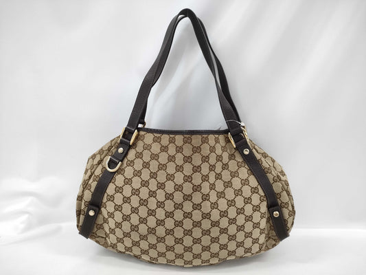 GUCCI GG Canvas Handbag 130736 Handbag