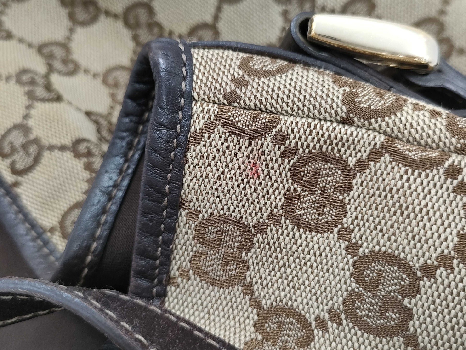 GUCCI GG Canvas Handbag 130736 Handbag