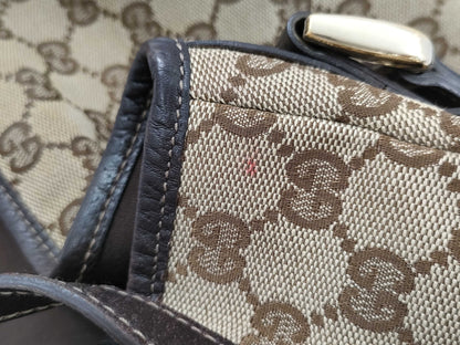 GUCCI GG Canvas Handbag 130736 Handbag