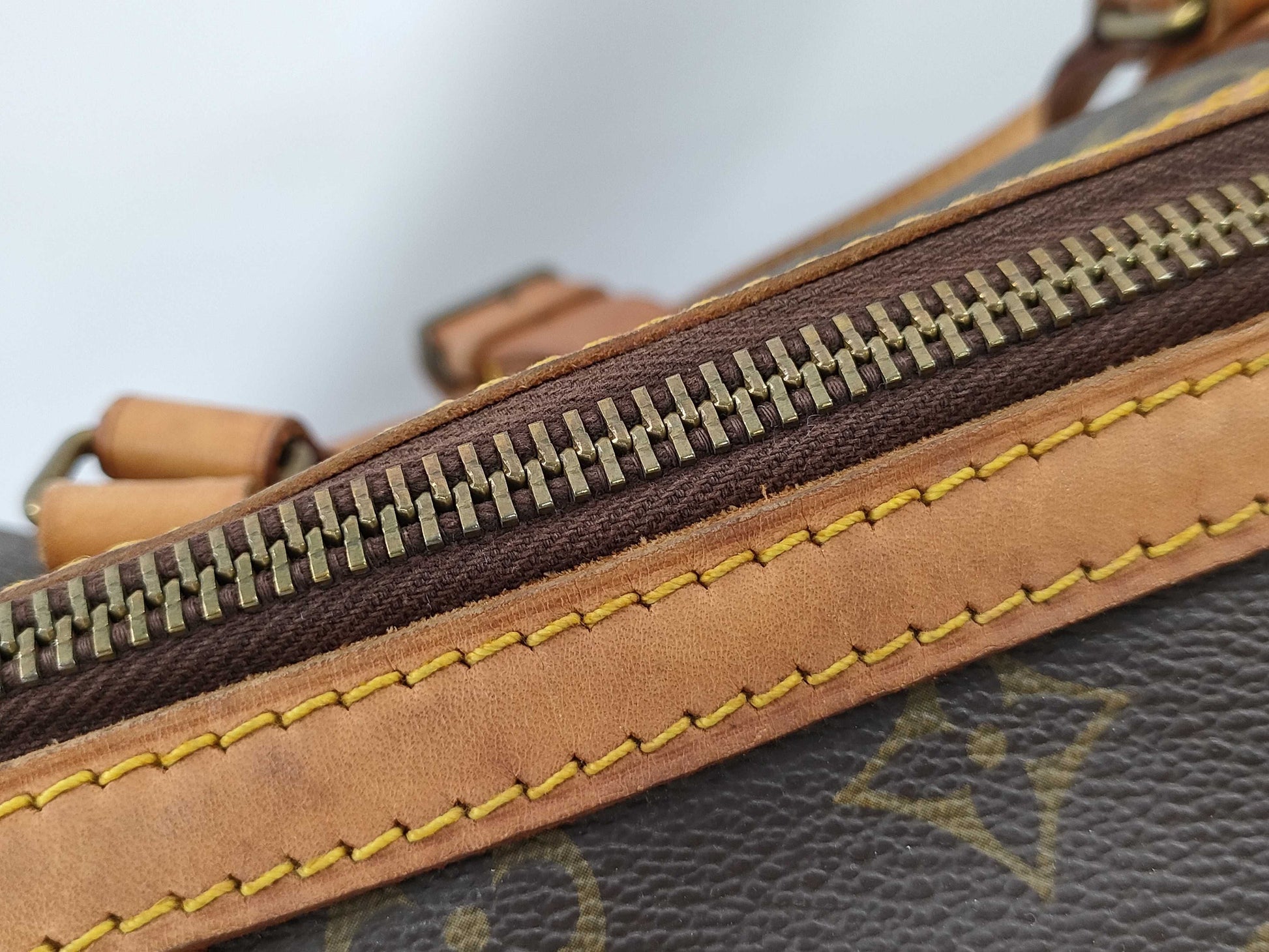 LOUIS VUITTON Monogram Sax Souple Medium Boston Bag