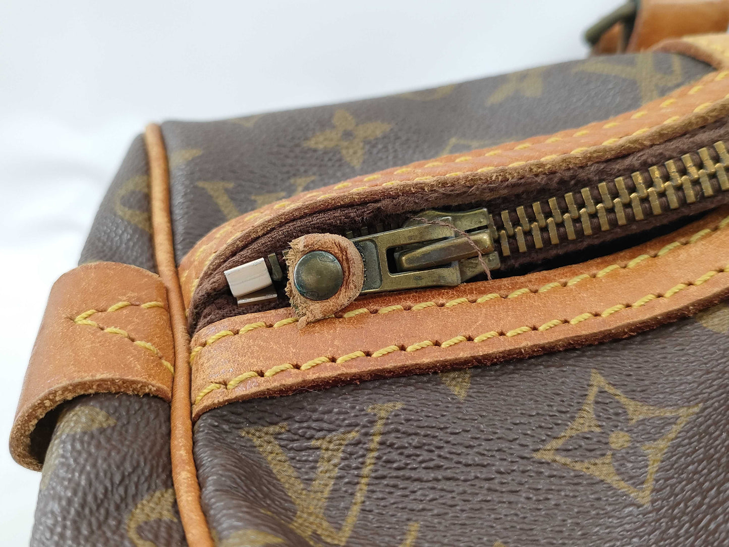 LOUIS VUITTON Monogram Sax Souple Small Boston Bag