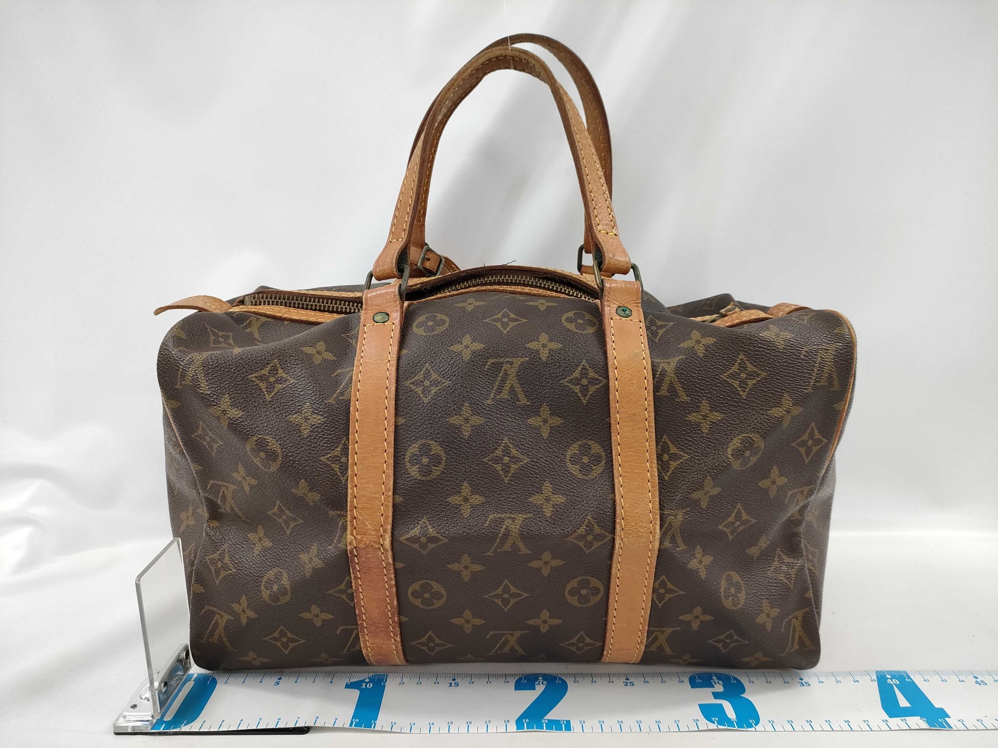 LOUIS VUITTON Monogram Sax Souple Small Boston Bag