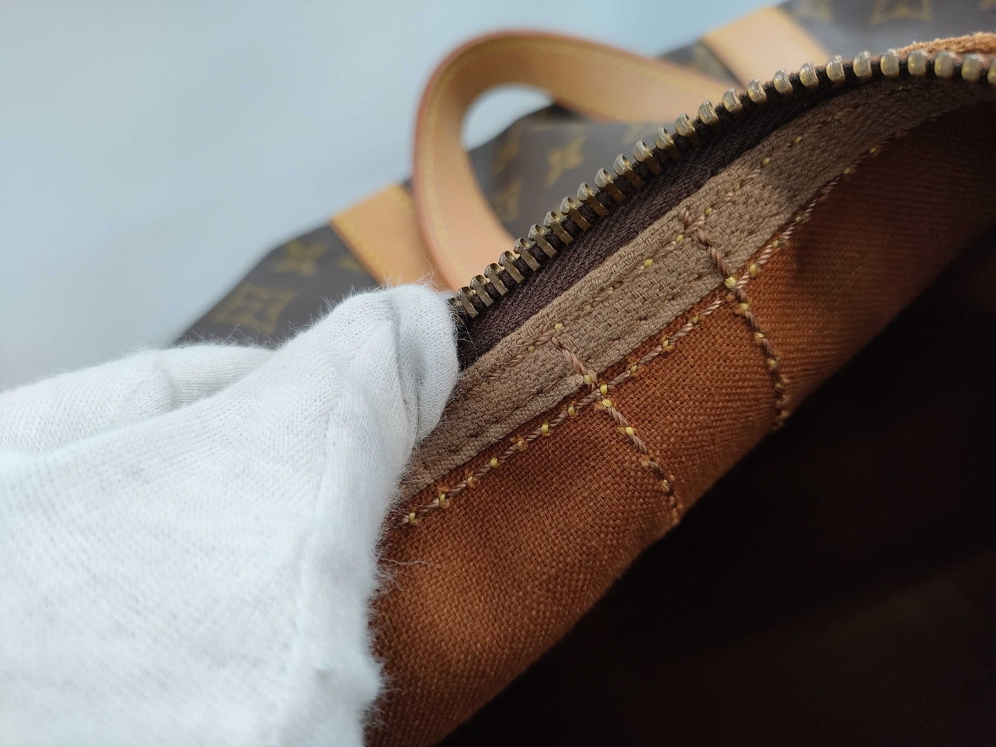 LOUIS VUITTON Monogram Sax Souple Boston Bag
