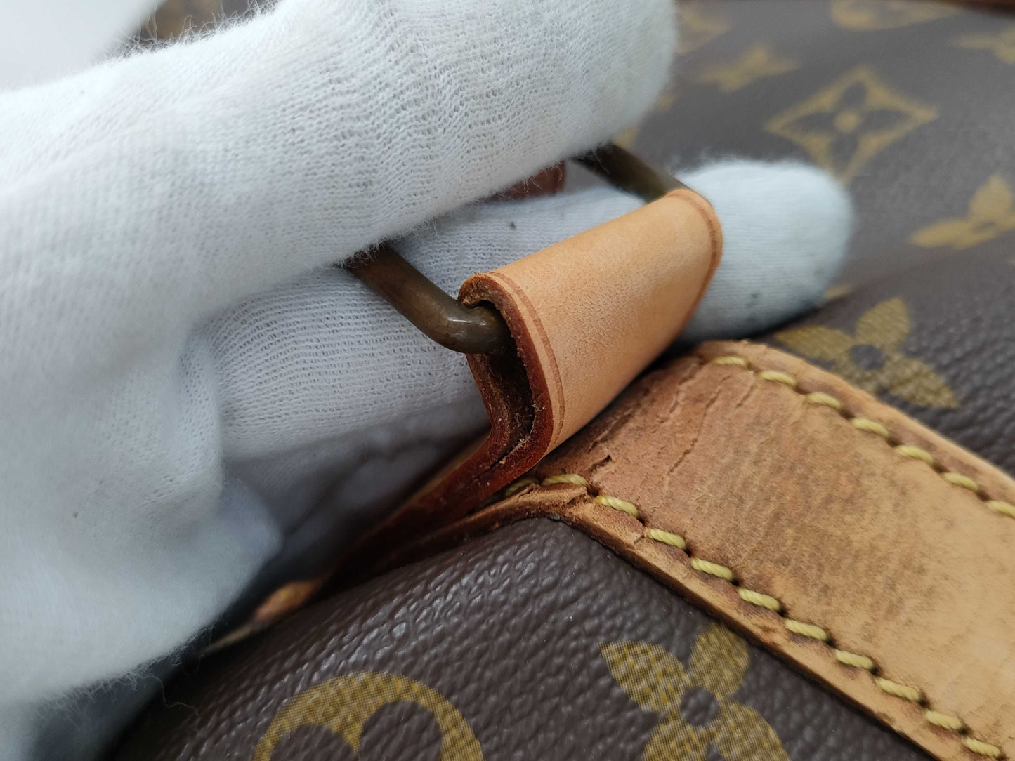 LOUIS VUITTON Monogram Sax Souple Boston Bag