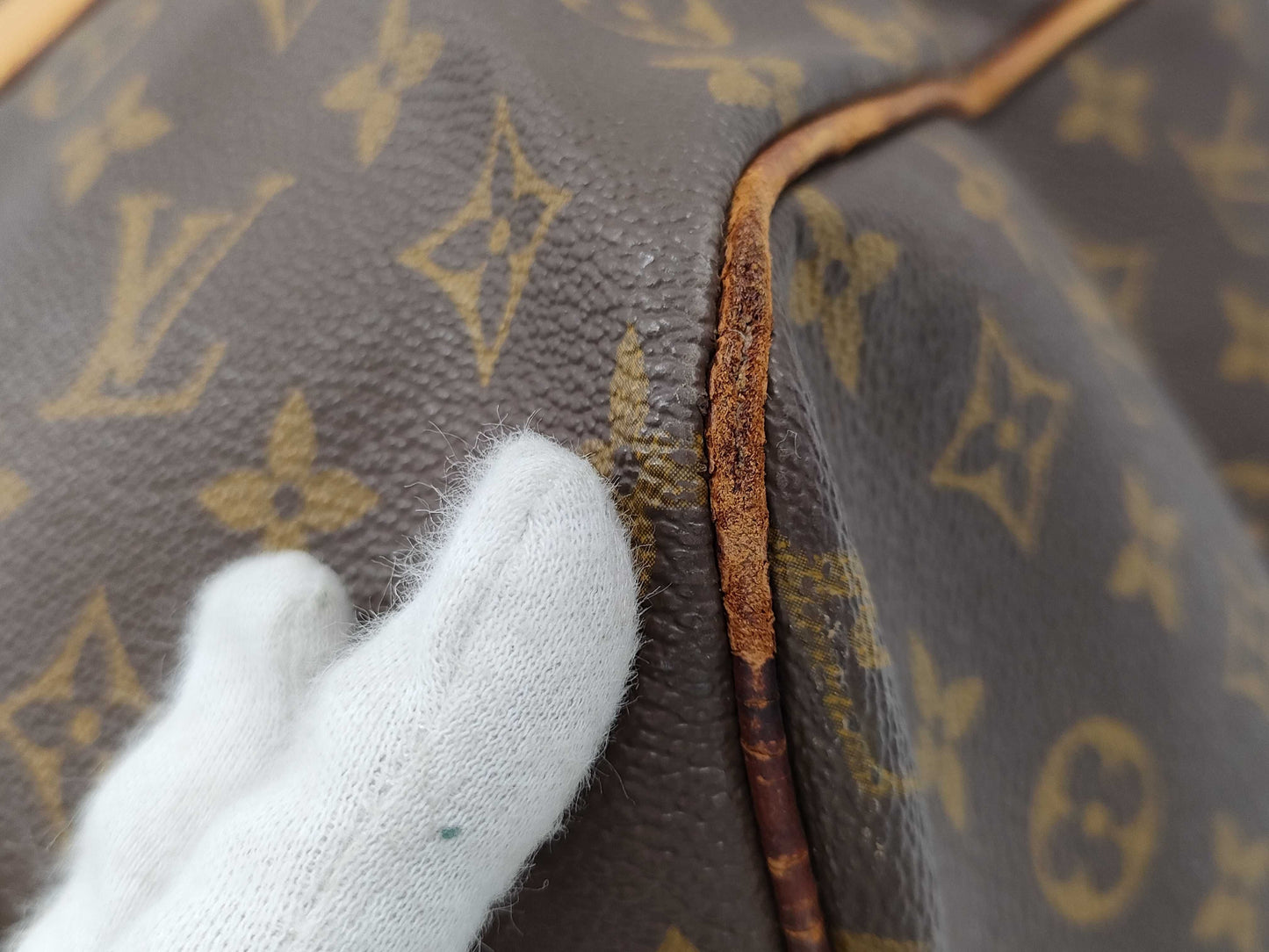 LOUIS VUITTON Monogram Sax Souple Boston Bag