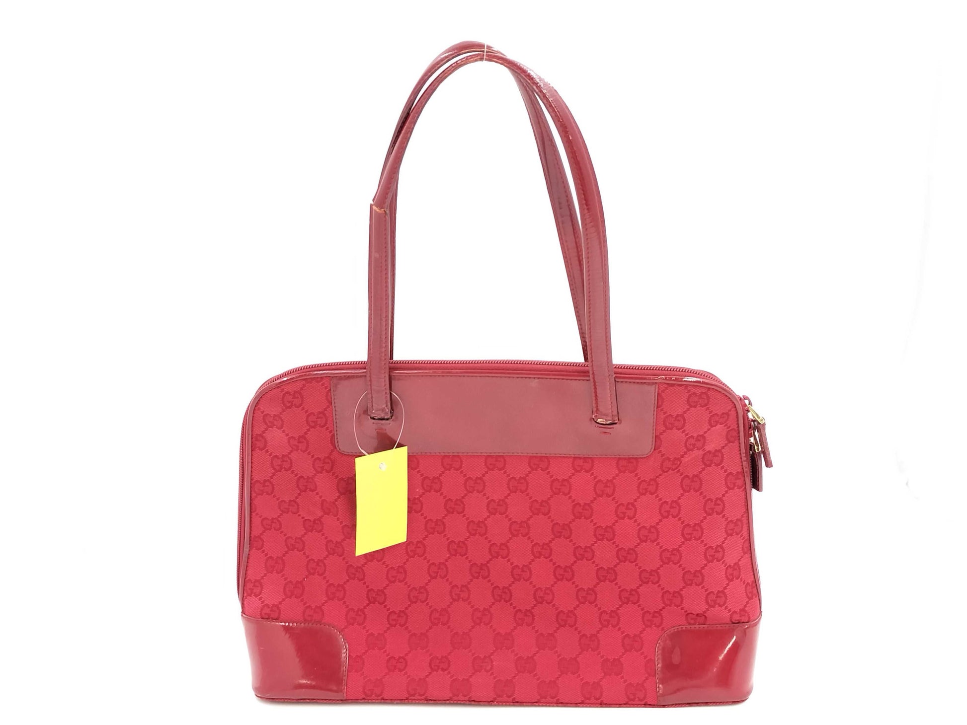 GUCCI 002 1122 GG Canvas Handbag Tote Bag