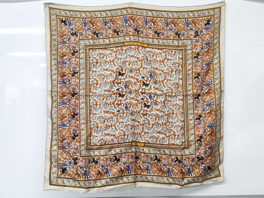 HERMES Carré CHASSE EN INDE Indian Hunting Scarf