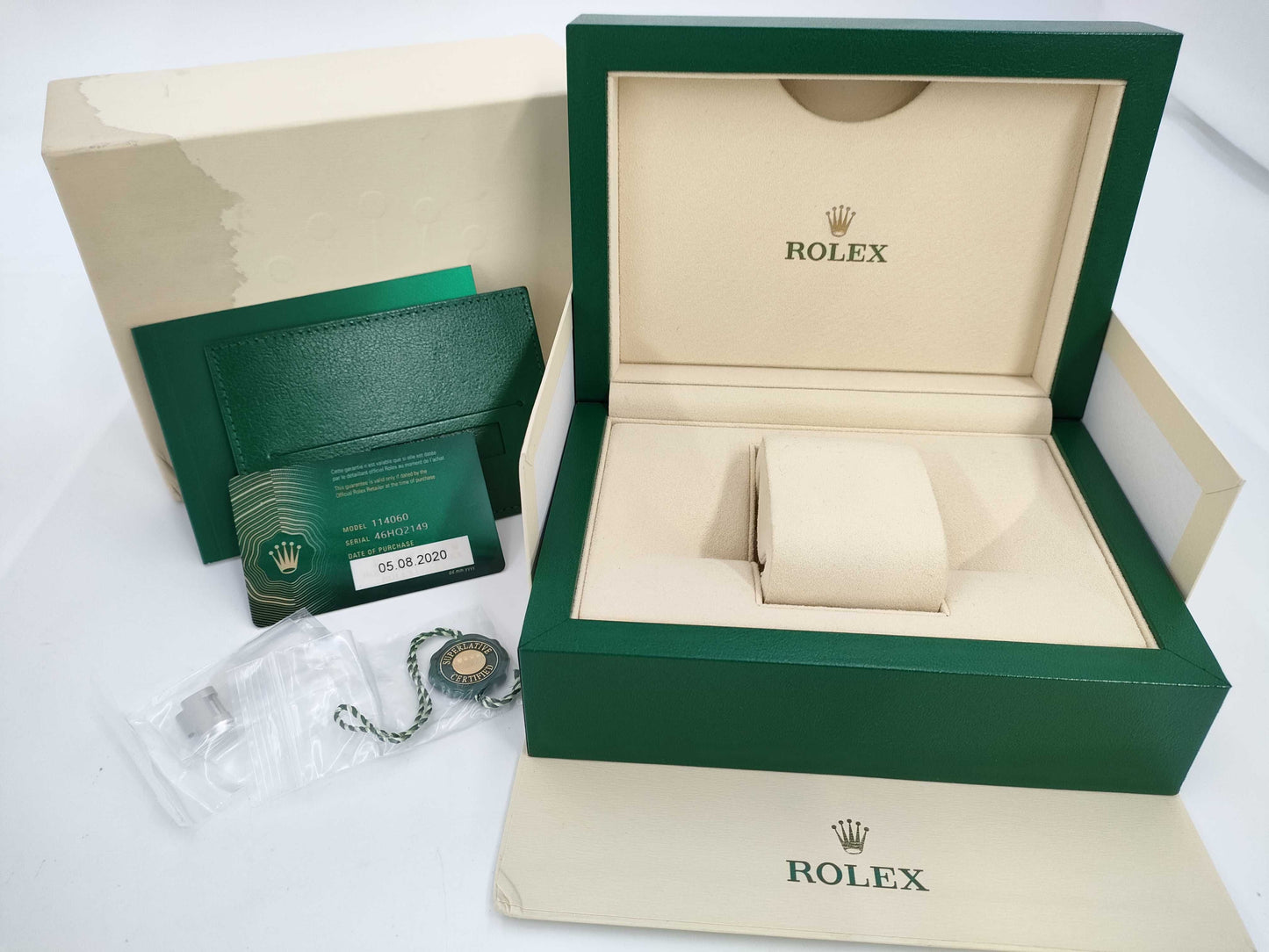 ROLEX 114060 46HQ2149 Black Dial Men's Watch