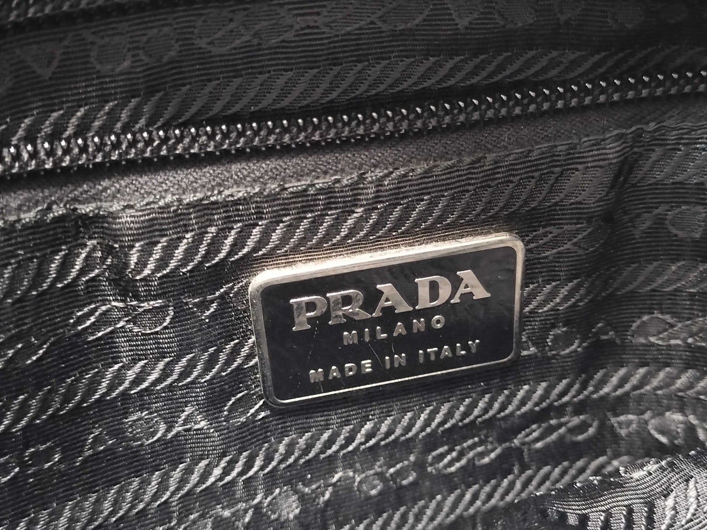 PRADA nylon plastic shoulder bag