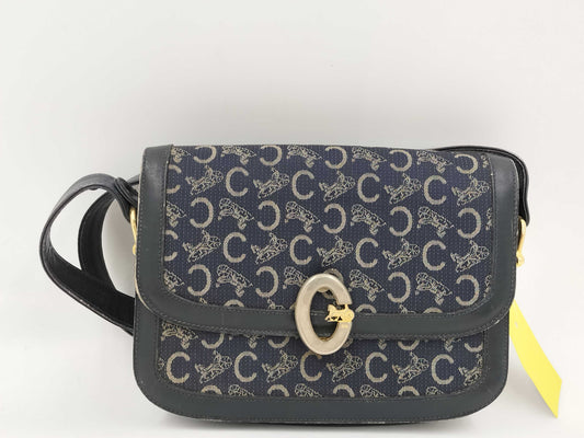 CELINE denim shoulder bag shoulder bag