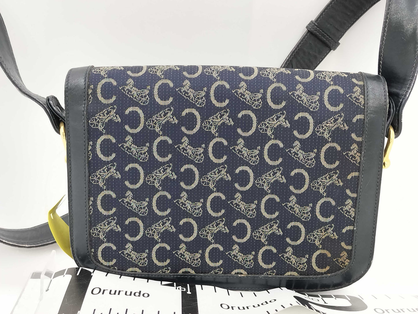 CELINE denim shoulder bag shoulder bag