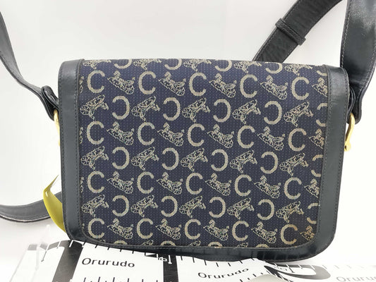 CELINE denim shoulder bag shoulder bag