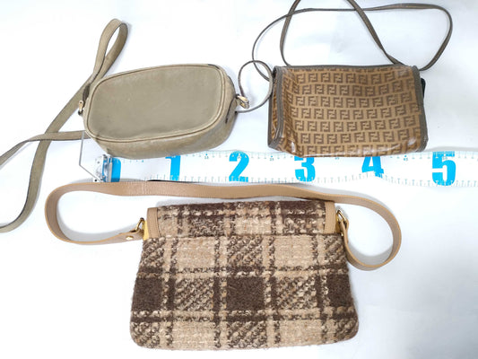 Fendi, Gucci, and Dolce & Gabbana 3-piece bag
