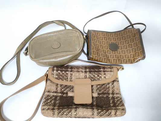 Fendi, Gucci, and Dolce & Gabbana 3-piece bag