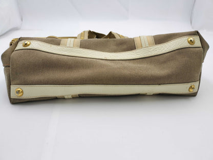 PRADA Logo Jacquard 2-Way Handbag