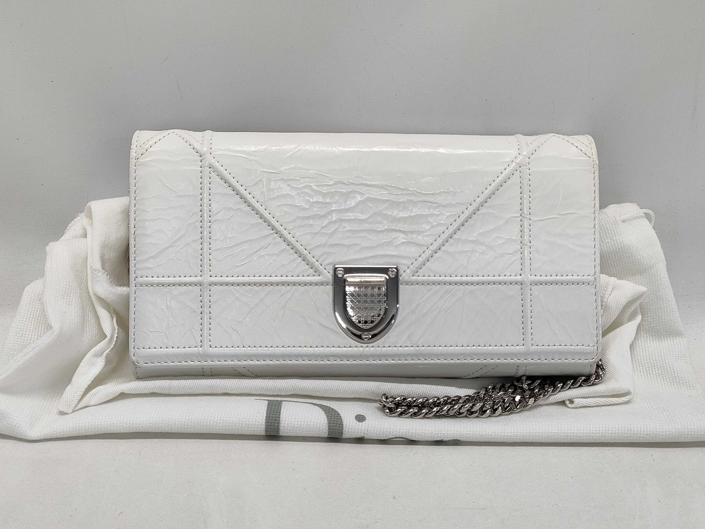 Dior Diorama Leather Chain Wallet Shoulder Bag