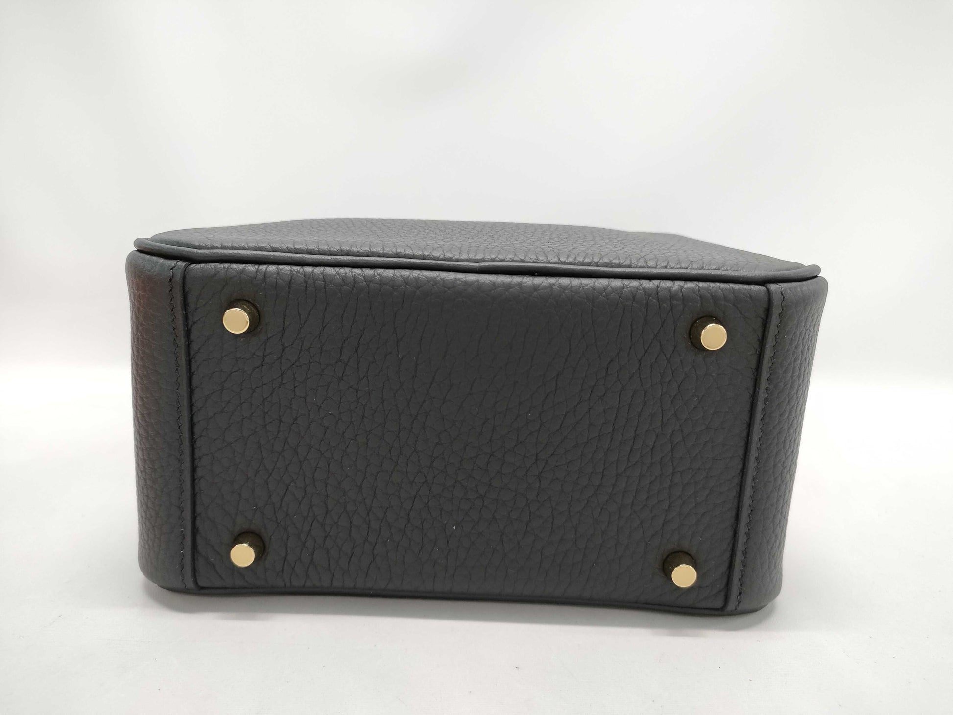 HERMES Lindy Mini Taurillon GD K Stamp Shoulder Bag