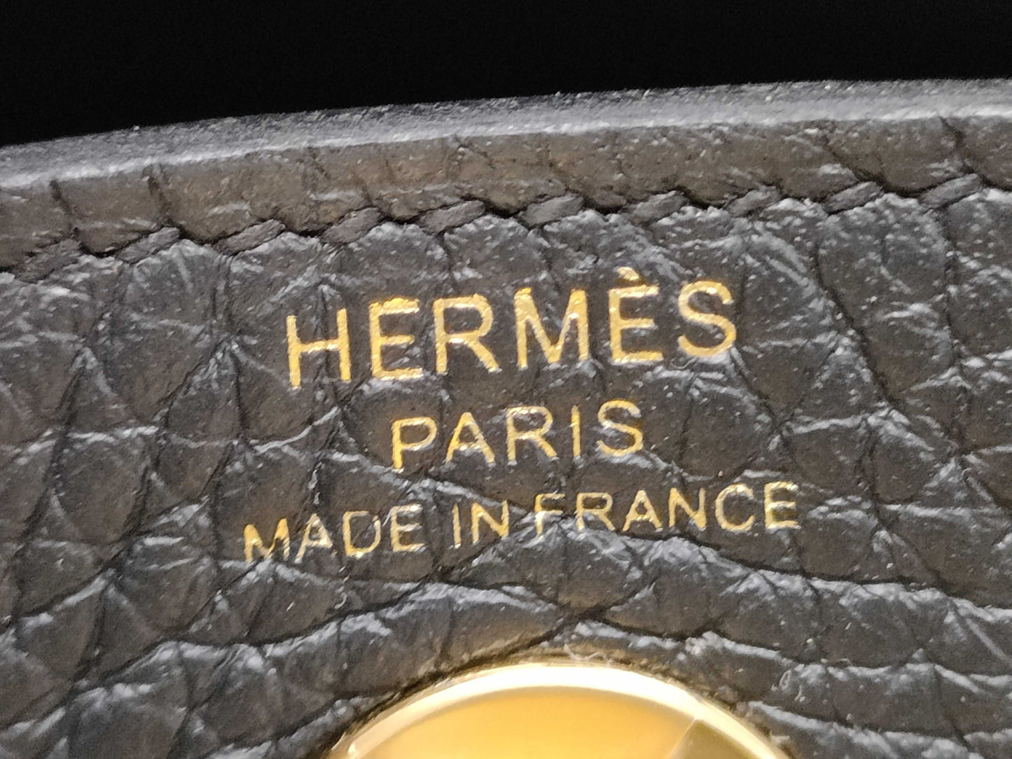 HERMES Lindy Mini Taurillon GD K Stamp Shoulder Bag